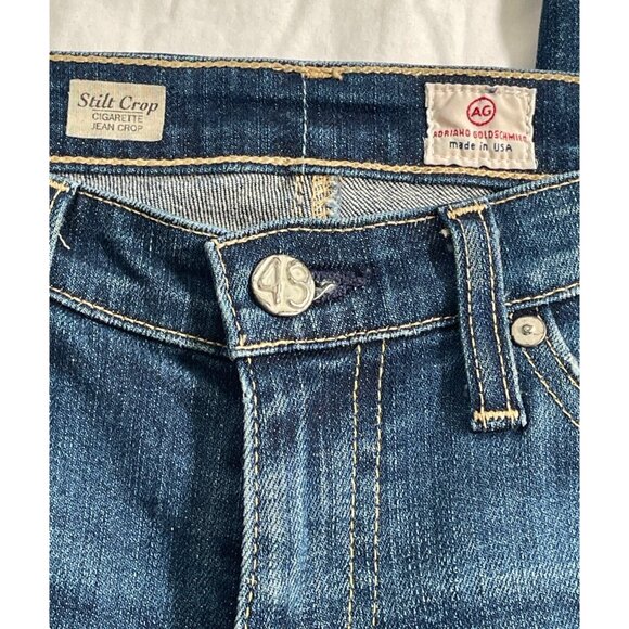 AG Adriano Goldschmied Stilt Crop Cigarette Jean Distressed - Picture 6 of 11